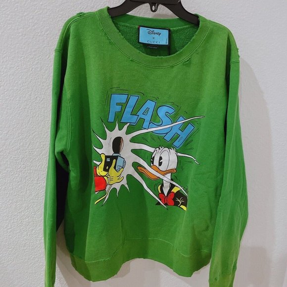 Gucci Other - HOST PICK Gucci x Disney Donald Duck Sweatshirt in Green NEW WITH TAGS